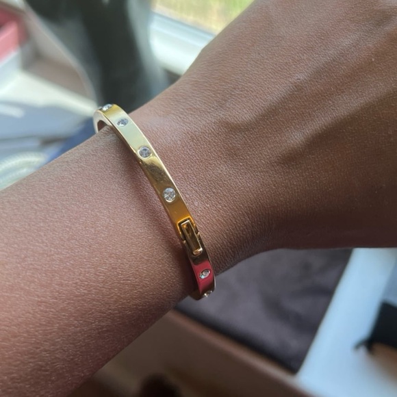 Set In Stone Hinged Bangle from Kate spade like new - Picture 11 of 13